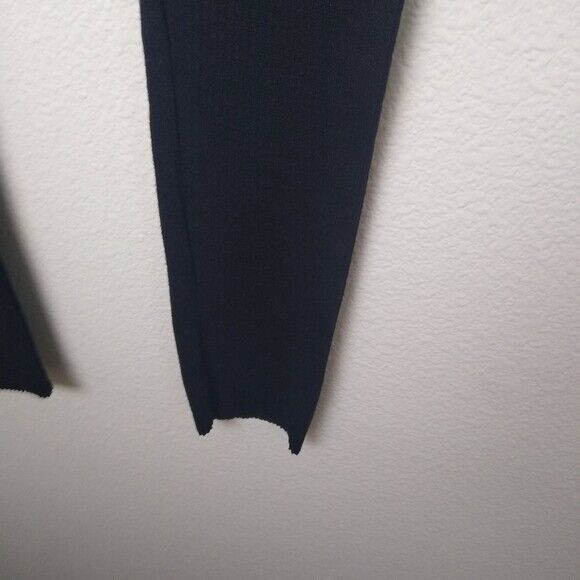 JEGGOLOGY Cotton Rib Knit Leggings L/XL Jet Black Preowned - Picture 12 of 15